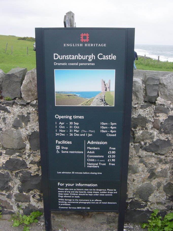 Dunstanburgh castle info